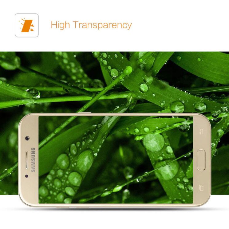 Захисне скло MOCOLO 3D Silk Print для Samsung Galaxy A3 2017 (A320) - White: фото 6 з 9