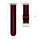 Ремешок UniCase Nylon для Apple Watch 42 (Series 10) / 41 / 40 / SE 40 / 38 - Black / Red (236202B). Фото 4 из 10