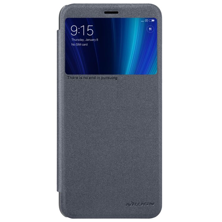 Чехол-книжка NILLKIN Sparkle Series для Xiaomi Mi 6X / Mi A2 - Black: фото 2 из 16