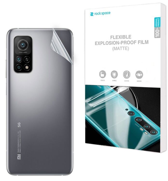 Антибликовая пленка на заднюю панель RockSpace Explosion-Proof Matte для Xiaomi Mi 10T / Mi 10T Pro: фото 1 из 10