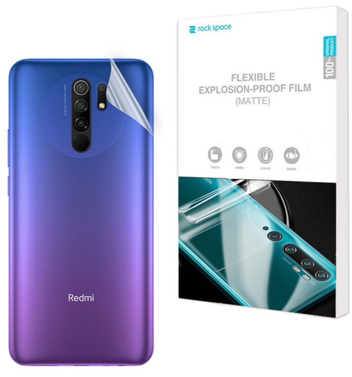 Антибликовая пленка на заднюю панель RockSpace Explosion-Proof Matte для Xiaomi Redmi 9: фото 1 из 10