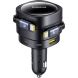 Автомобильное зарядное устройство Baseus Enjoyment Max Retractable (90W) + кабель Type-C+Type-C (C00035507121) - Black (923422B). Фото 3 из 8