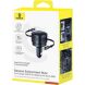 Автомобильное зарядное устройство Baseus Enjoyment Max Retractable (90W) + кабель Type-C+Type-C (C00035507121) - Black (923422B). Фото 4 из 8