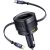 Автомобильное зарядное устройство Baseus Enjoyment Max Retractable (90W) + кабель Type-C+Type-C (C00035507121) - Black: фото 1 из 8