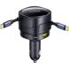 Автомобильное зарядное устройство Baseus Enjoyment Max Retractable (90W) + кабель Type-C+Type-C (C00035507121) - Black (923422B). Фото 2 из 8