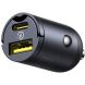 Автомобильное зарядное устройство Baseus Tiny Star Mini 30W (USB + Type-C) C00035001121-02 - Black (923303B). Фото 2 из 26