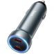 Автомобильное зарядное устройство Hoco Z54B PD60W (2Type-C) - Metal Grey (923306H). Фото 3 из 7