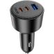Автомобильное зарядное устройство WIWU CC026 Warriors PD200W + QC3.0 (USB + 2Type-C) - Black (923414B). Фото 5 из 9