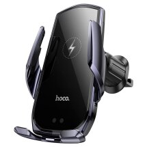 Автомобільний тримач із бездротовою зарядкою Hoco CA202 Plus - Black: фото 1 з 8