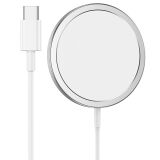Бездротовий зарядний пристрій Hoco CW30 Pro (15W) - Silver (958190S)