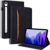 Чехол Deexe Business Style для Samsung Galaxy Tab S9 FE / Tab S10 Lite / Tab S10 FE - Black: фото 1 из 13