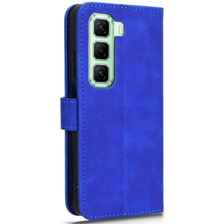 Чехол Deexe Classic Wallet для Infinix Hot 50 - Blue: фото 3 из 7