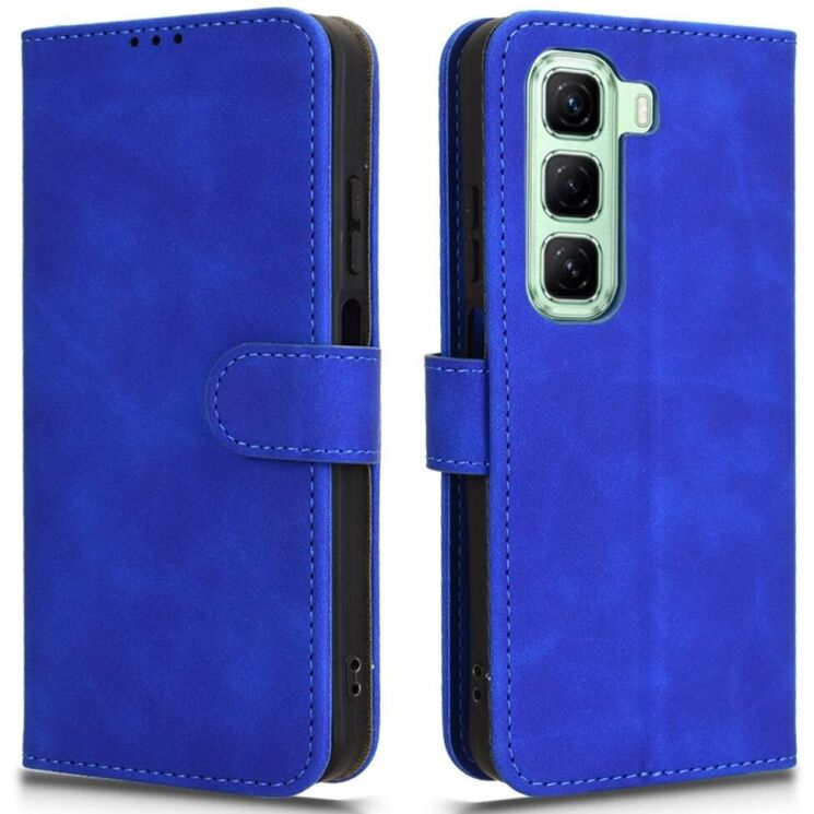 Чехол Deexe Classic Wallet для Infinix Hot 50 - Blue: фото 1 из 7