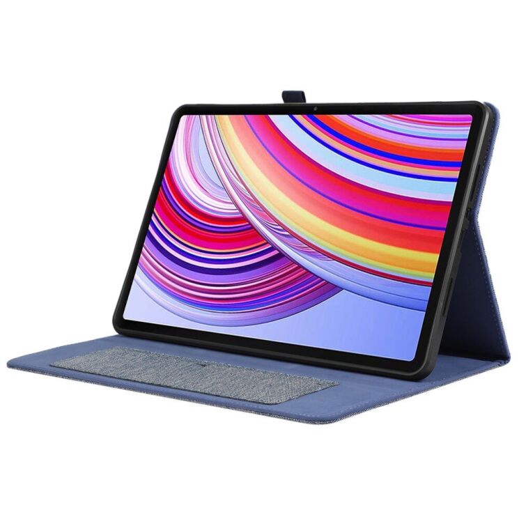 Чехол Deexe Cloth Style для Xiaomi Redmi Pad Pro / Poco Pad - Blue: фото 4 из 6