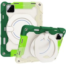 Чехол Deexe Grip Kickstand для Xiaomi Pad 7 / 7 Pro - Colorful / Green: фото 1 из 21