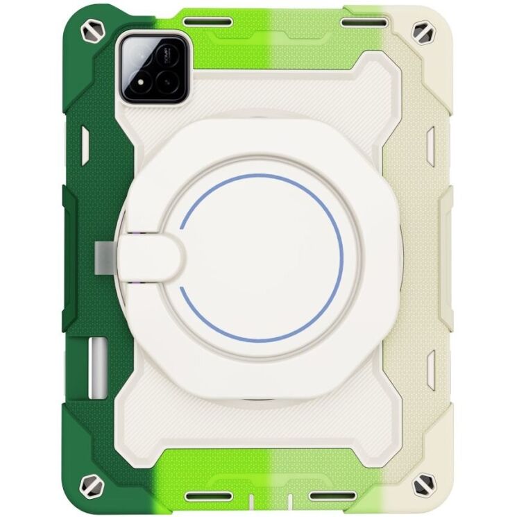 Чехол Deexe Grip Kickstand для Xiaomi Pad 7 / 7 Pro - Colorful / Green: фото 4 из 21