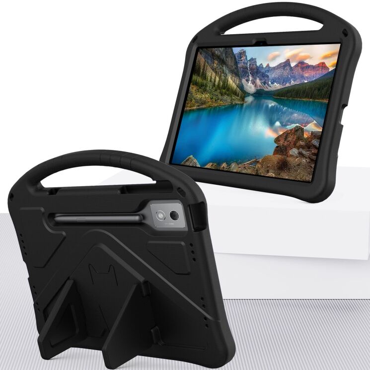 Чехол Deexe KickStand Cover для Lenovo Idea Tab Pro - Black: фото 2 из 7