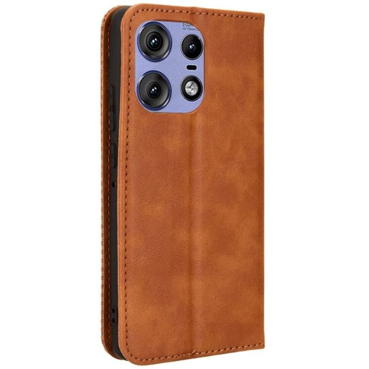 Чехол Deexe Retro Style для Motorola Edge 50 Pro - Brown: фото 6 из 7