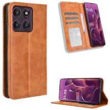 Чохол Deexe Retro Style для Motorola Edge 60 Pro - Brown: фото 1 з 19