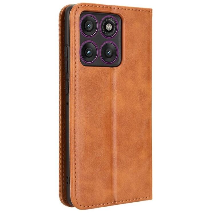 Чохол Deexe Retro Style для Motorola Edge 60 Pro - Brown: фото 7 з 19