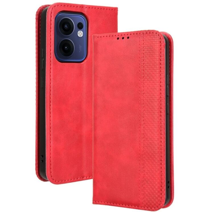 Чехол Deexe Retro Style для OPPO Reno 13 F/FS 5G - Red: фото 1 из 7