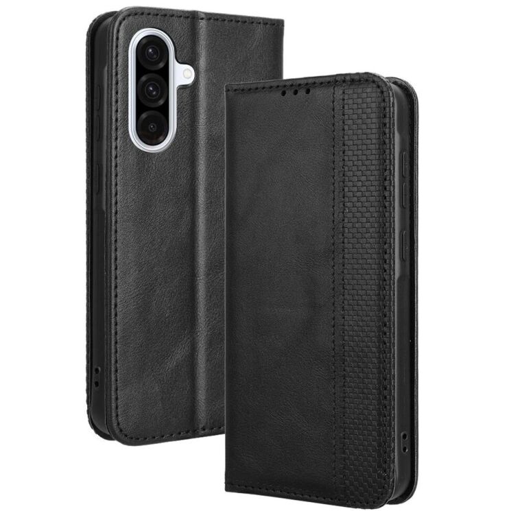 Чохол Deexe Retro Style для Samsung Galaxy A56 (A566) - Black: фото 1 з 7