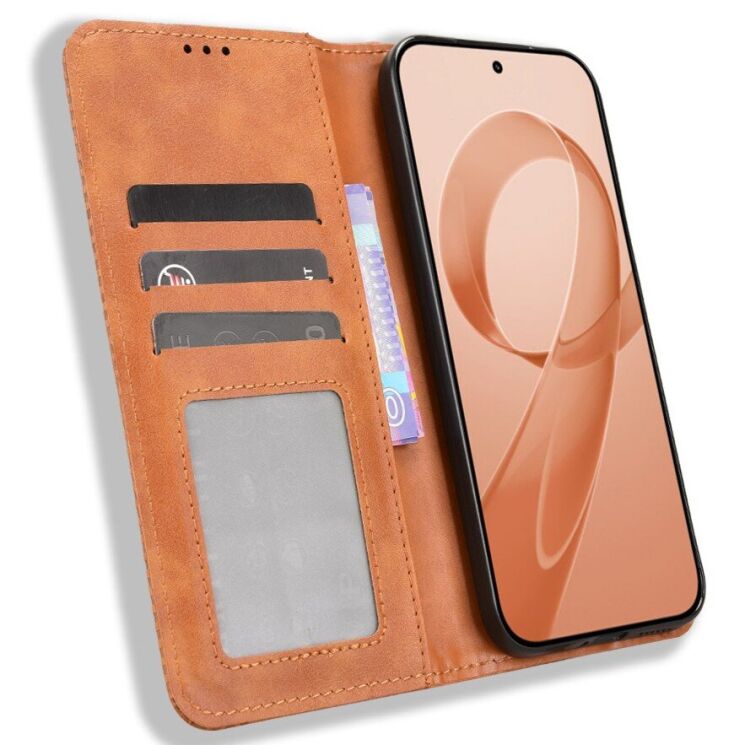 Чехол Deexe Retro Style для Xiaomi Poco F8 Ultra - Brown (403406Z) Чехол Deexe Retro Style для Xiaomi Poco F8 Ultra - Brown: фото 6 из 19