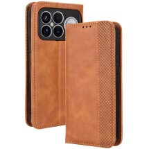 Чехол Deexe Retro Style для Xiaomi Poco F8 Ultra - Brown: фото 1 из 19