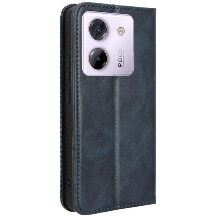 Чехол Deexe Retro Style для Xiaomi Poco M7 Pro - Blue: фото 6 из 7