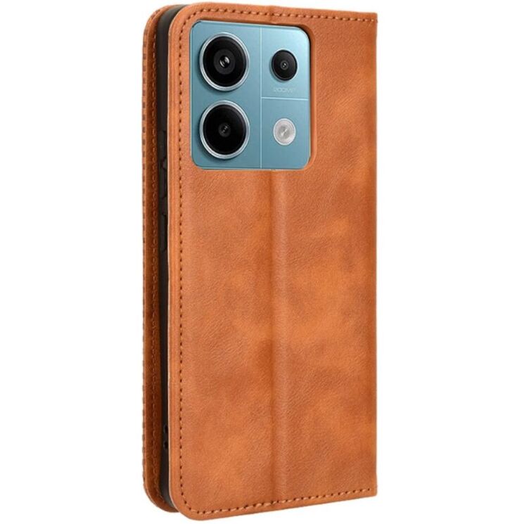 Чехол Deexe Retro Style для Xiaomi Redmi Note 13 Pro 5G / Poco X6 - Brown: фото 5 из 6
