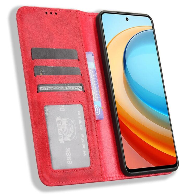 Чехол Deexe Retro Style для ZTE Nubia Focus - Red: фото 2 из 7