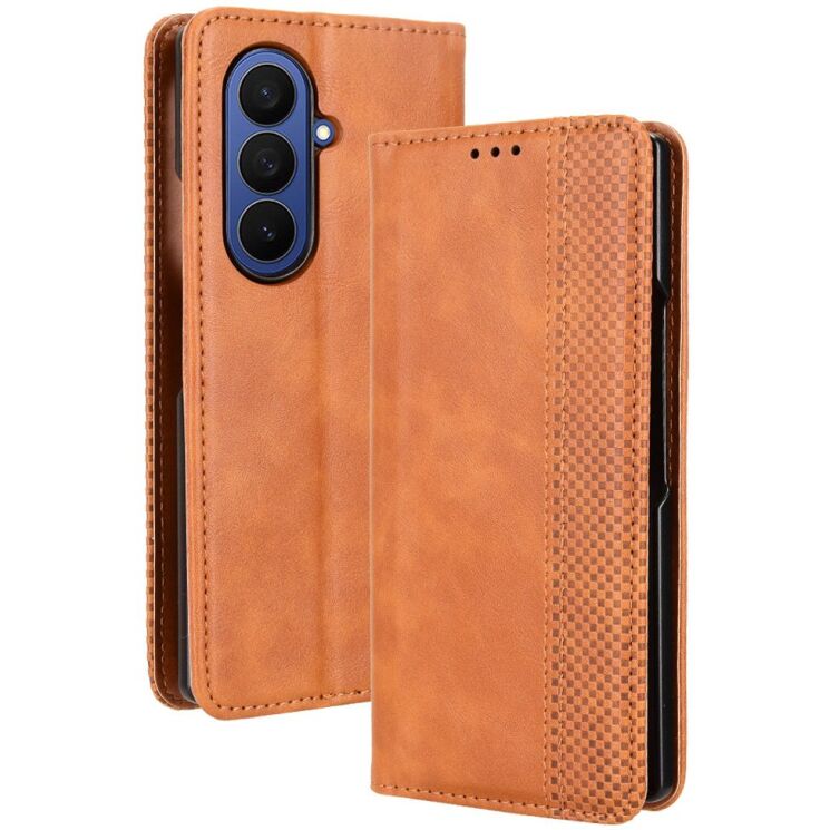 Чехол Deexe Retro Style (FF) для Samsung Galaxy Fold 8 Ultra - Brown: фото 1 из 7