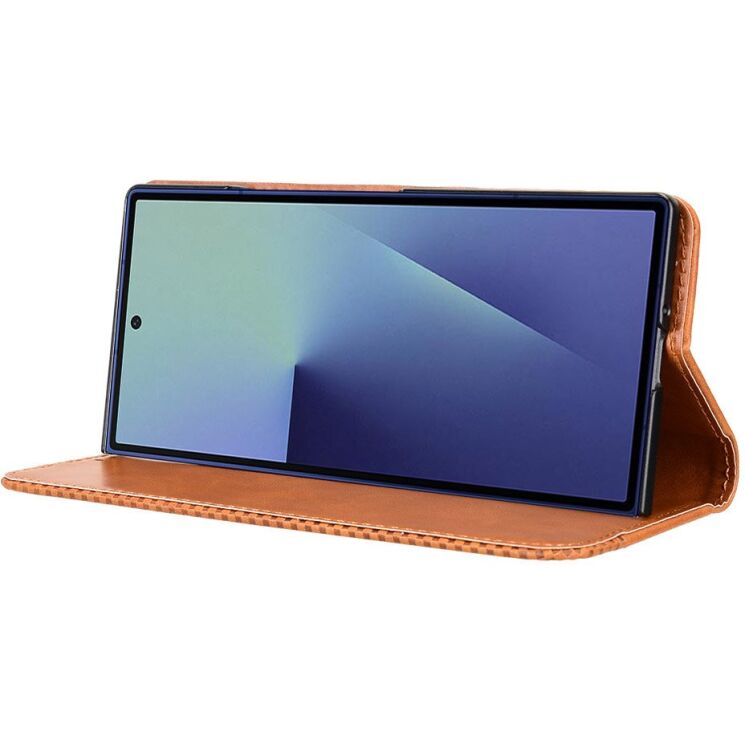 Чехол Deexe Retro Style (FF) для Samsung Galaxy Fold 8 Ultra - Brown: фото 3 из 7