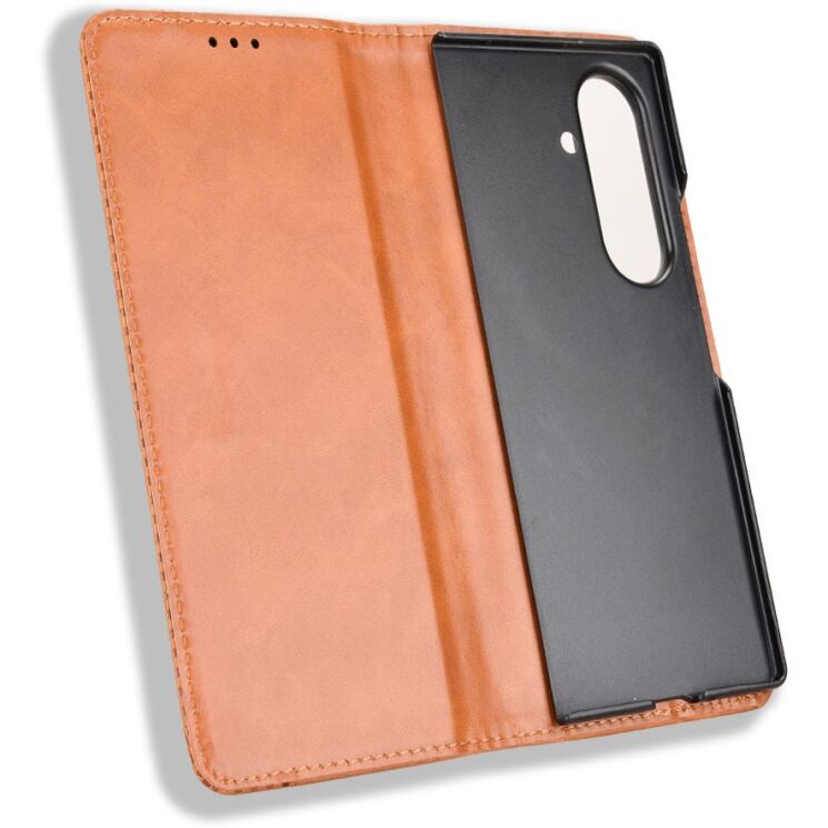 Чехол Deexe Retro Style (FF) для Samsung Galaxy Fold 8 Ultra - Brown: фото 4 из 7