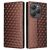 Чехол Deexe Rhombus Book для Blackview Shark 9 - Brown: фото 1 из 10
