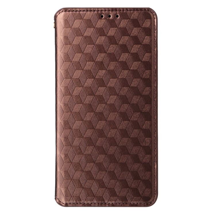 Чехол Deexe Rhombus Book для Blackview Shark 9 - Brown: фото 7 из 10