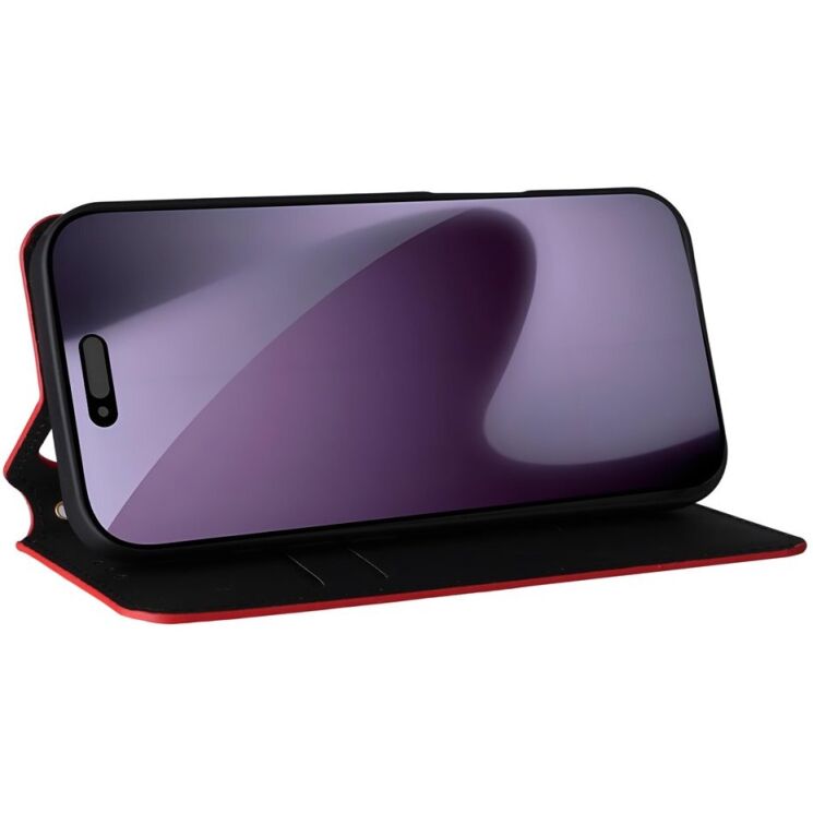 Чохол Deexe Rhombus Book для iPhone 18 Pro / 17 Pro - Red: фото 4 з 10