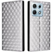Чохол Deexe Rhombus Book для Motorola Edge 70 Max - Silver: фото 1 з 7