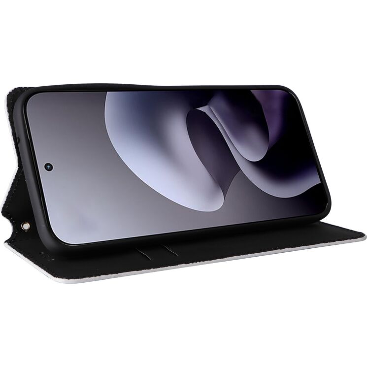 Чохол Deexe Rhombus Book для Motorola Moto G77 - Silver: фото 4 з 10