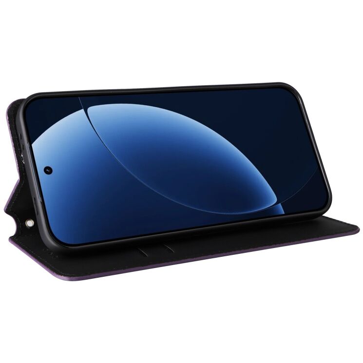 Чехол Deexe Rhombus Book для Realme GT 8 Pro - Purple: фото 4 з 8