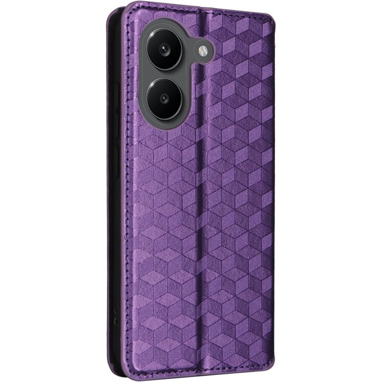 Чохол Deexe Rhombus Book для Xiaomi Poco X8 Pro - Purple: фото 7 з 9