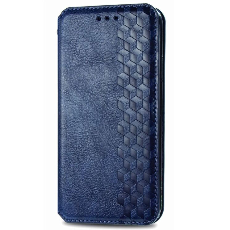 Чехол Deexe Rhombus Wallet для Motorola Edge 50 Neo - Blue: фото 4 из 10