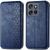 Чехол Deexe Rhombus Wallet для Motorola Edge 50 Neo - Blue: фото 1 из 10