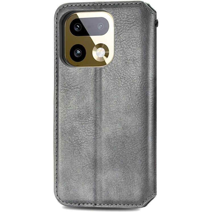 Чехол Deexe Rhombus Wallet для Realme 16 Pro Plus - Grey (428528H) Чехол Deexe Rhombus Wallet для Realme 16 Pro Plus - Grey: фото 5 из 9