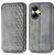 Чехол Deexe Rhombus Wallet для Realme C55 - Grey: фото 1 из 9