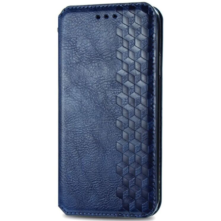 Чехол Deexe Rhombus Wallet для Realme C65 - Blue: фото 4 из 9