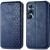 Чехол Deexe Rhombus Wallet для Realme C65 - Blue: фото 1 из 9