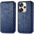 Чехол Deexe Rhombus Wallet для Xiaomi Poco F6 - Blue (355045L)