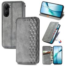 Чохол Deexe Rhombus Wallet для Xiaomi Poco X7 Pro - Grey: фото 1 з 10