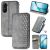 Чехол Deexe Rhombus Wallet для Xiaomi Poco X7 Pro - Grey: фото 1 из 10